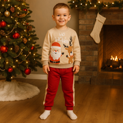 Baby Christmas Fleece-Lined Outfit Set / 6–9M