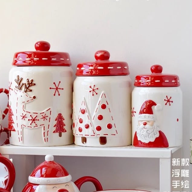 Christmas Ceramic Jars