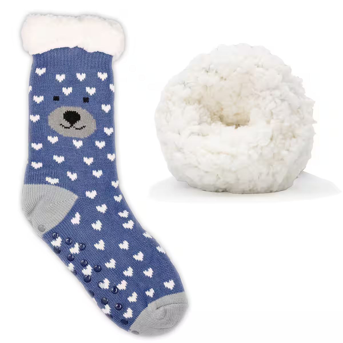 Plush Fleece Anti-Slip Animal Socks | Size 36–41