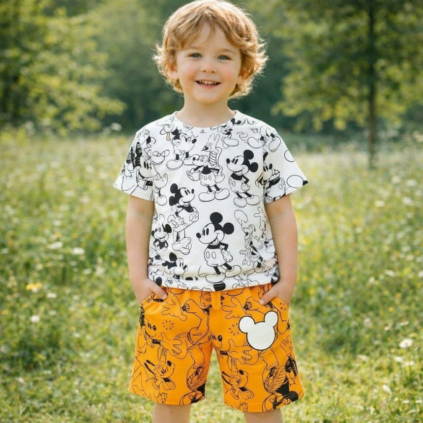 Boys’ Cotton Mickey Mouse Summer Set / 2–8Y