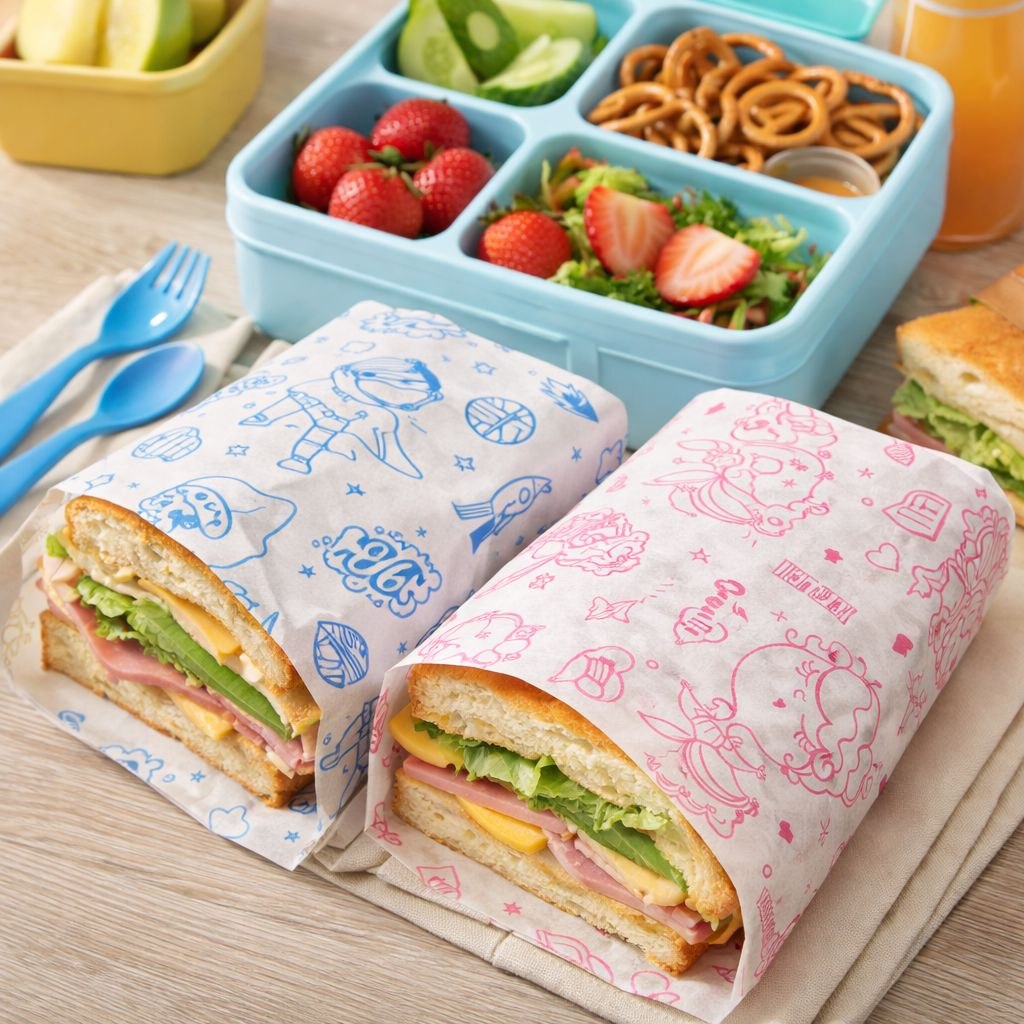 Sandwich Paper Wrap - Princess - Superheroes - 100 Pcs - A4