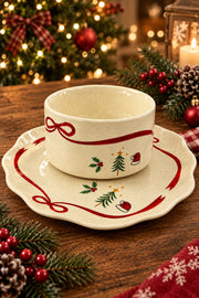 Christmas Mug With Saucer