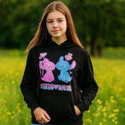 Black Stitch Light Fleece Hoodie | S–L