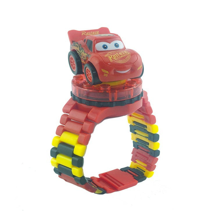 Kids Character Building Block Watch Set