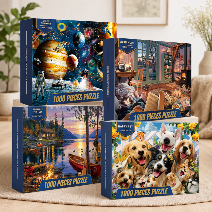 1000-Piece Jigsaw Puzzle Collection 70 x 50 cm