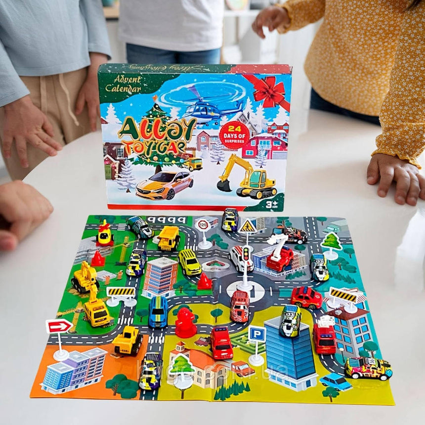 Toy Car Christmas Advent Calendar 24 Days