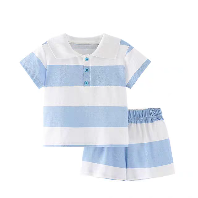 Boys’ Blue Cotton Summer Set / 6–7Y