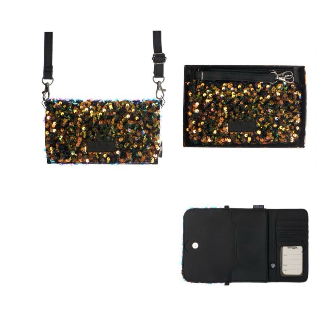 Smiggle Wallet Lanyard | Sequins | Shiny Space