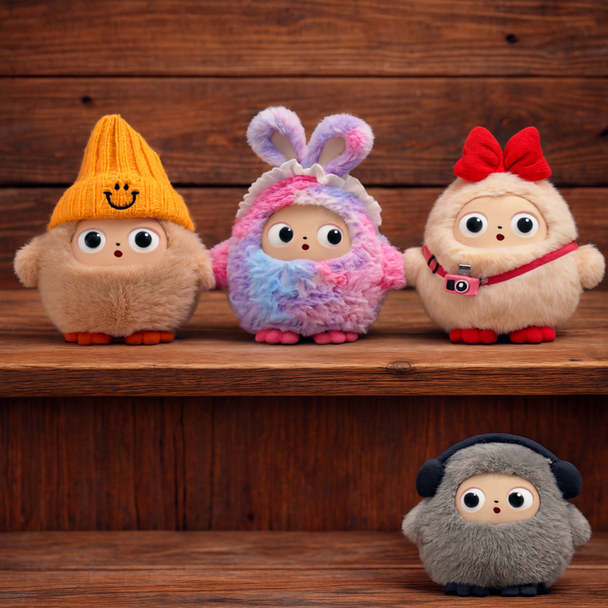 AI Plush Toy Smart Voice & LED Eyes Interactive - Ages 3-12y
