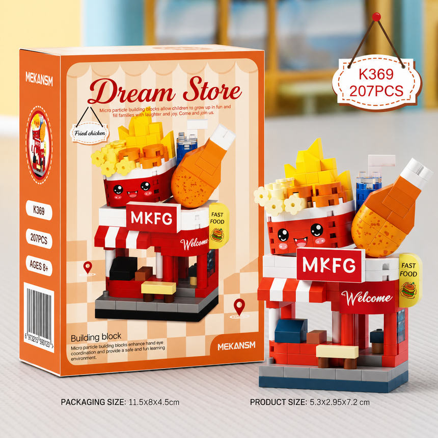 Mini Dream Store Building Blocks Set Collection - 8+