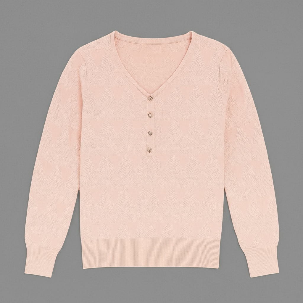 Women's Pink Long-Sleeve Top | One Size