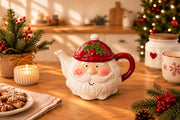 Christmas Santa Ceramic Tea Pot