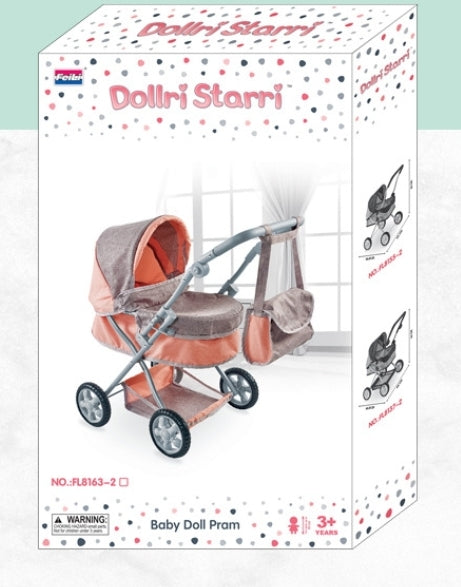 Baby Doll Stroller with Carriage Bags Set