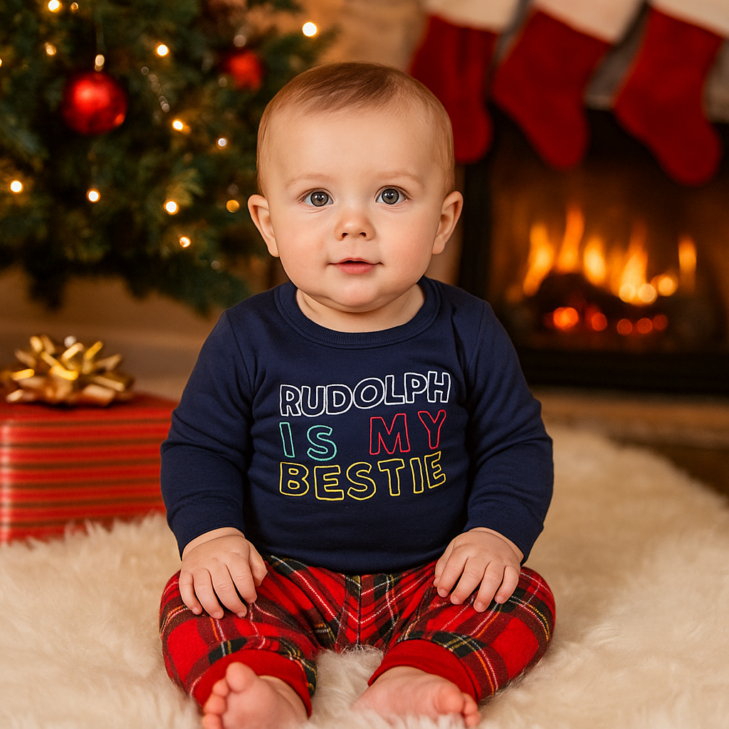 George Baby Christmas Pajama Set – Rudolph | 3–6M