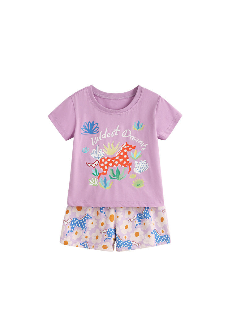 Girls’ Cotton Pony Set / 4–12Y