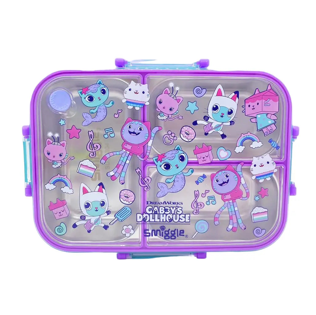 Smiggle Gabby's Dollhouse Lunch Box Stainless Steel