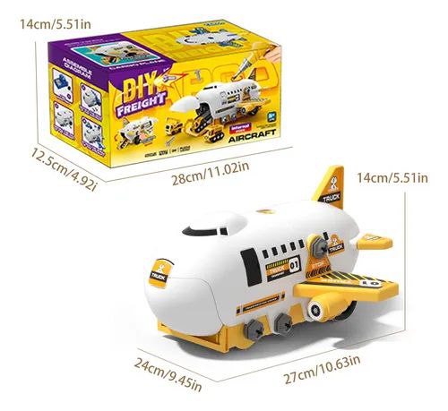 Diy Freight Construction Team Cargo Plane 3+
