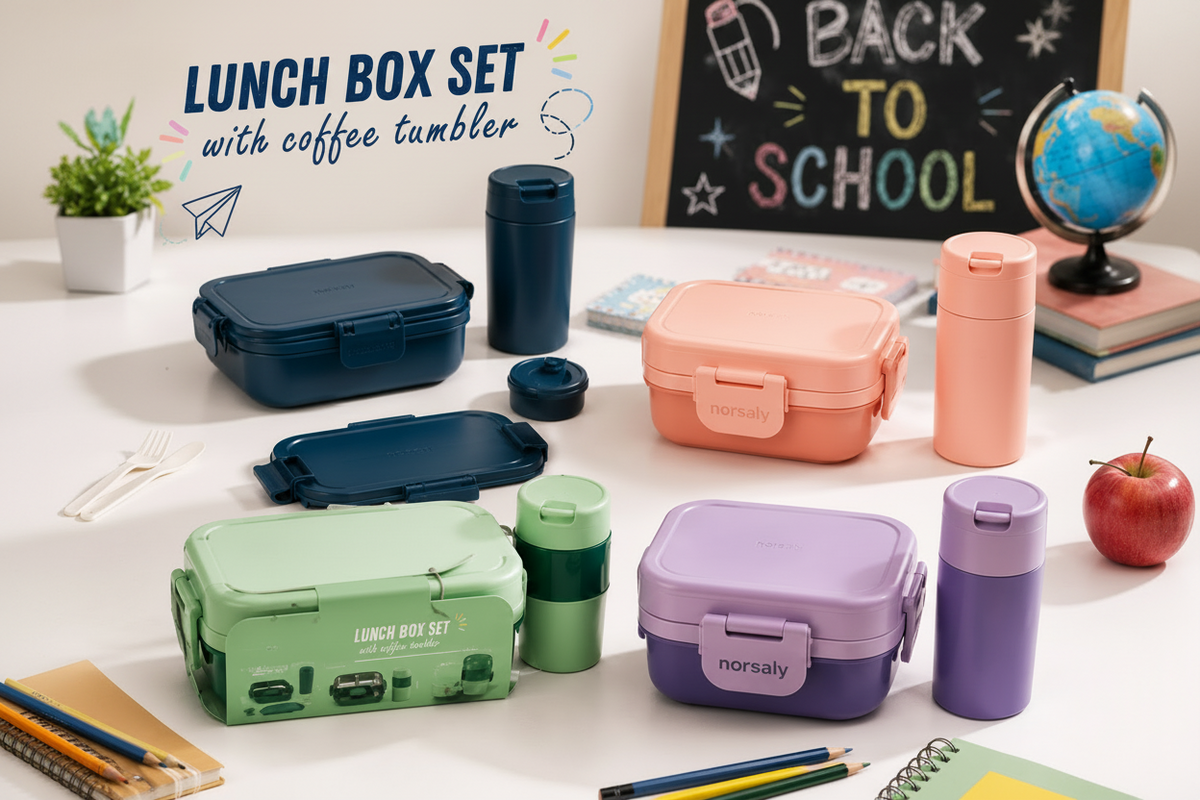 Plastic Lunchbox And Cup Set