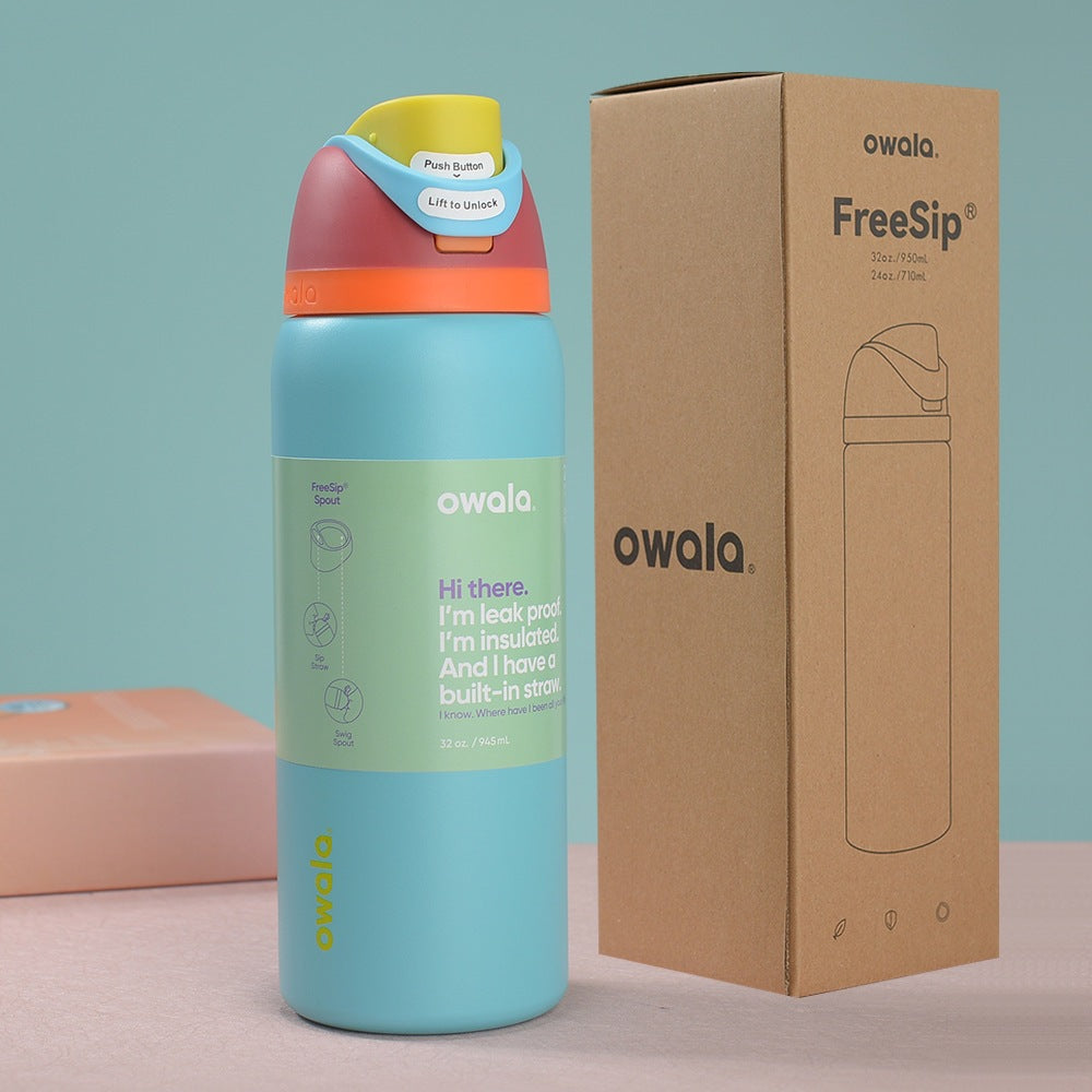 Owala Bottle Stainless Steel Free Sip Blue 710-950ml