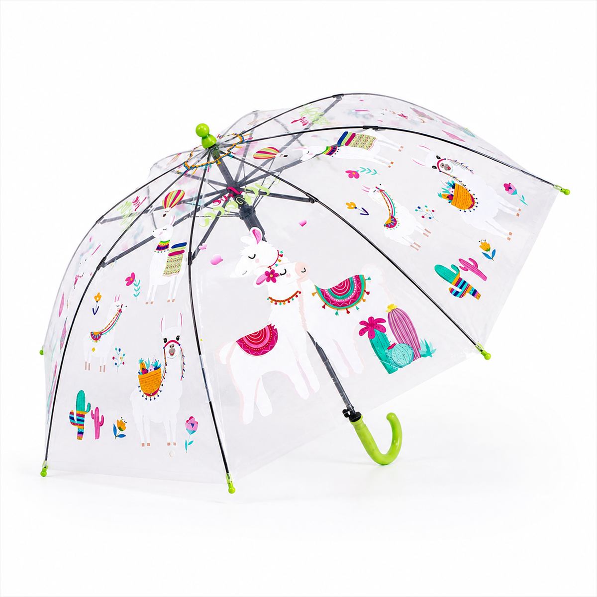 Kids Transparent Dome Umbrella – Assorted Designs, 85 cm