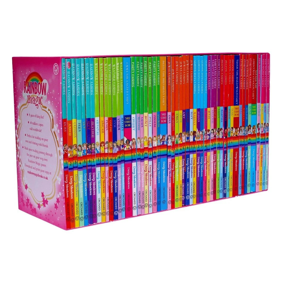 Daisy Meadows A Year Of Rainbow Magic 52-Book Fairy Collection Box Set 5+
