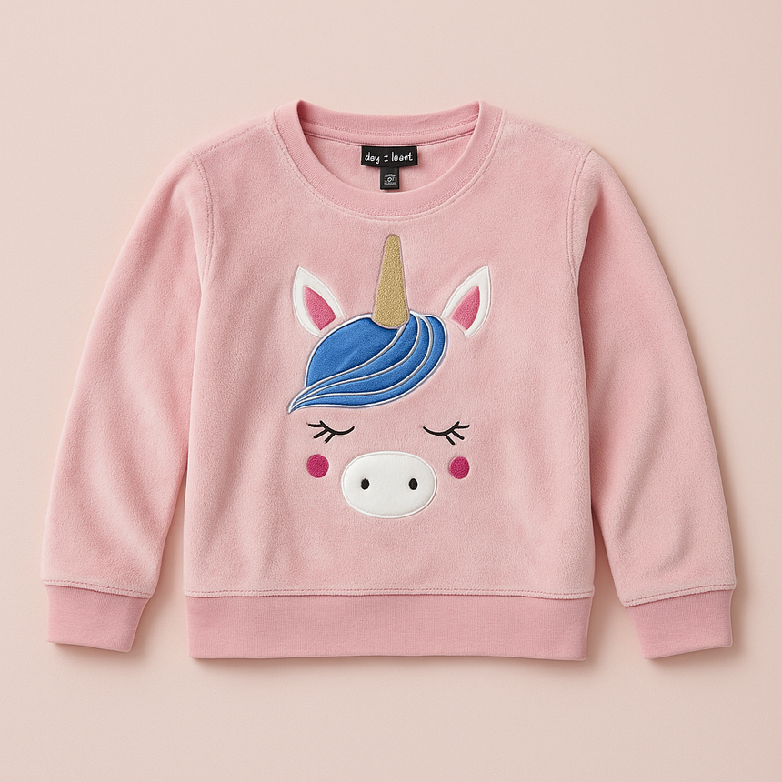 Soft Warm Unicorn Top For Kids (6–12Y)