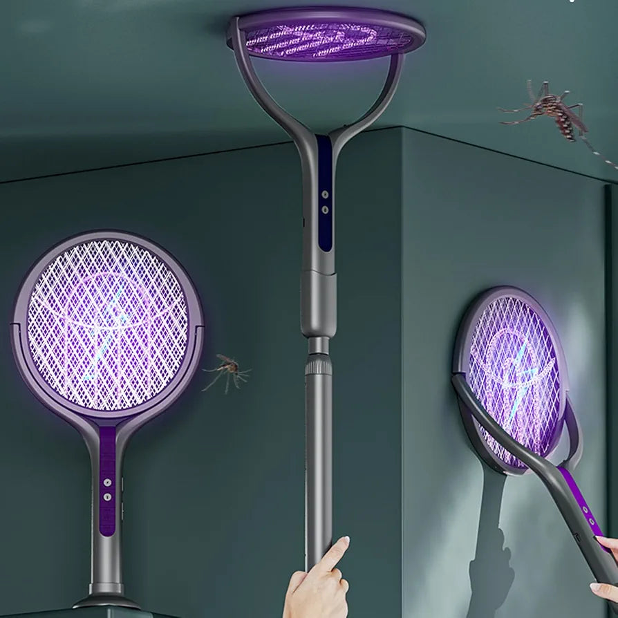 Electric Fly Swatter - 2800V Electric Fly Catcher Racket,USB