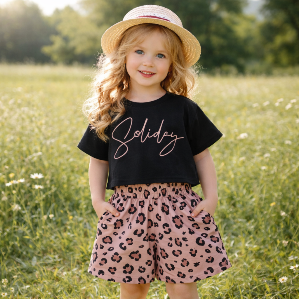 Girls’ Cotton Tiger Summer Set / 4–12Y