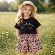 Girls’ Cotton Tiger Summer Set / 4–12Y