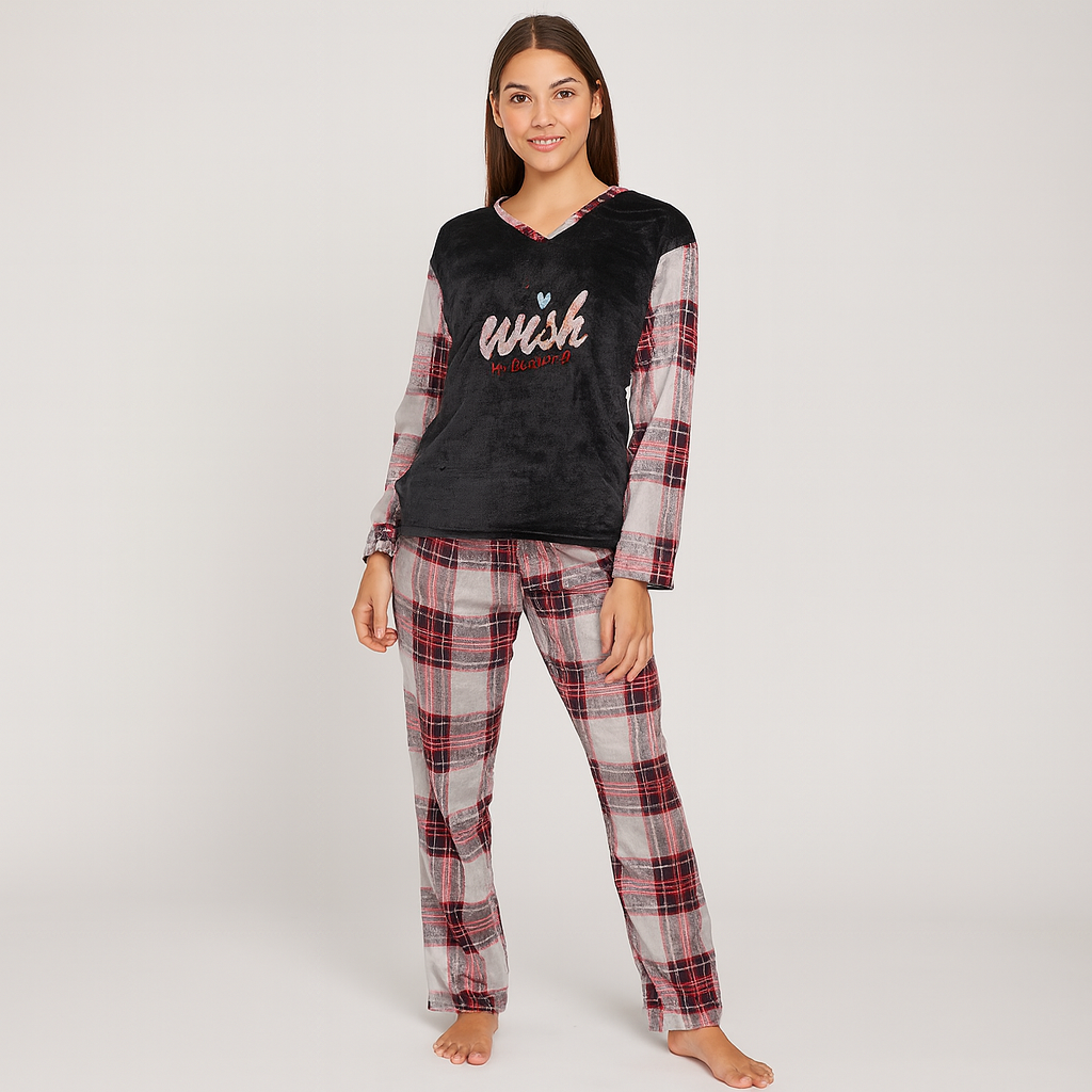 Warm Pijama For Women Big Size L-3XL
