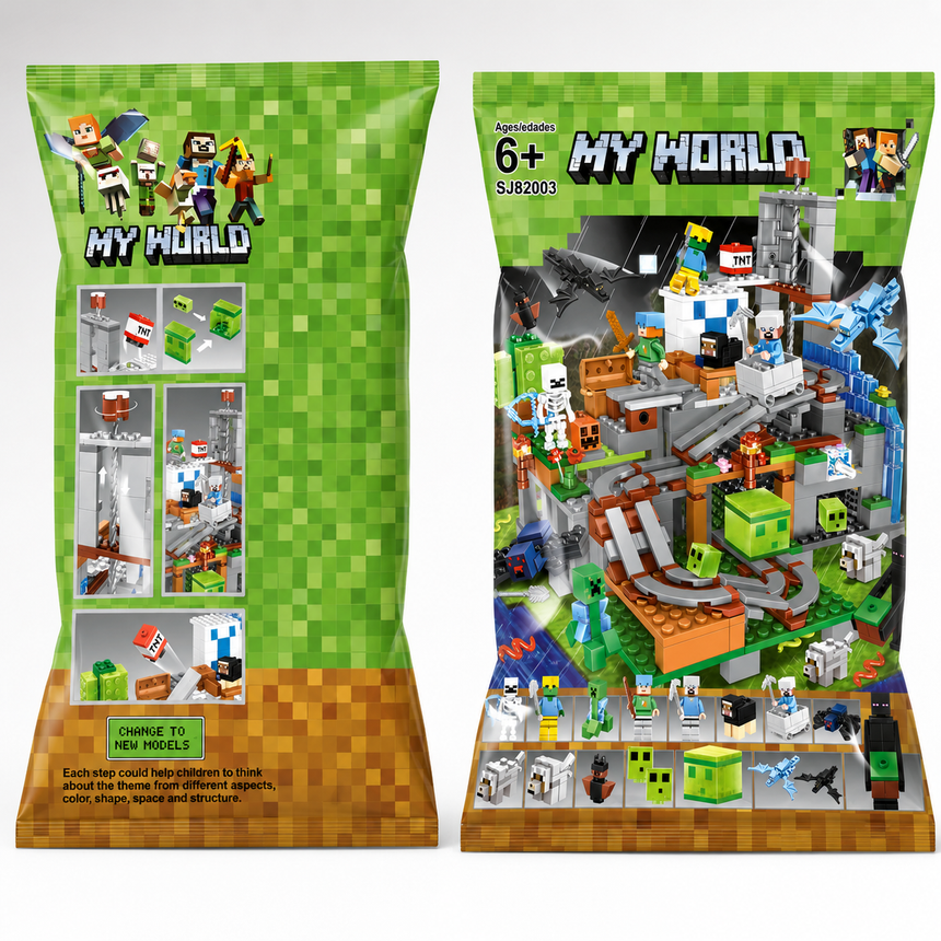 My World Mining Adventure Building Blocks Set - 587 Pcs - 6+