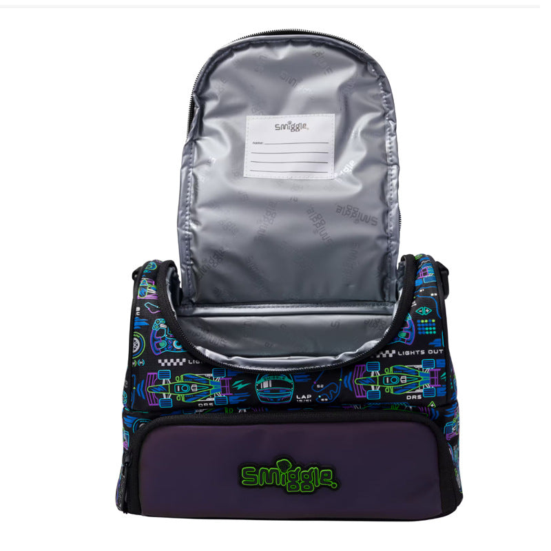 Smiggle Lunch Bag - Accelerate Car | Shoulder Strap | 24.5×18.5×16cm