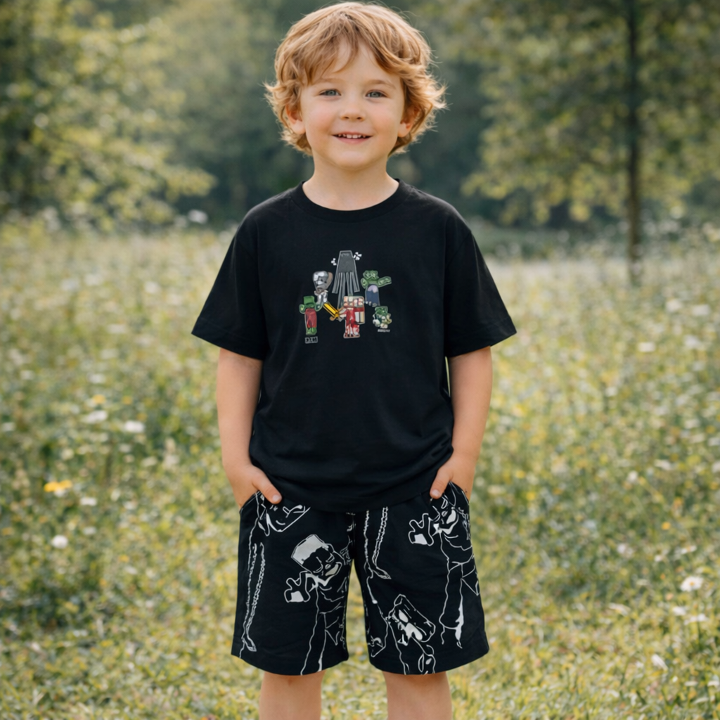 Boys’ Cotton Minecraft Outfit / 5–14Y