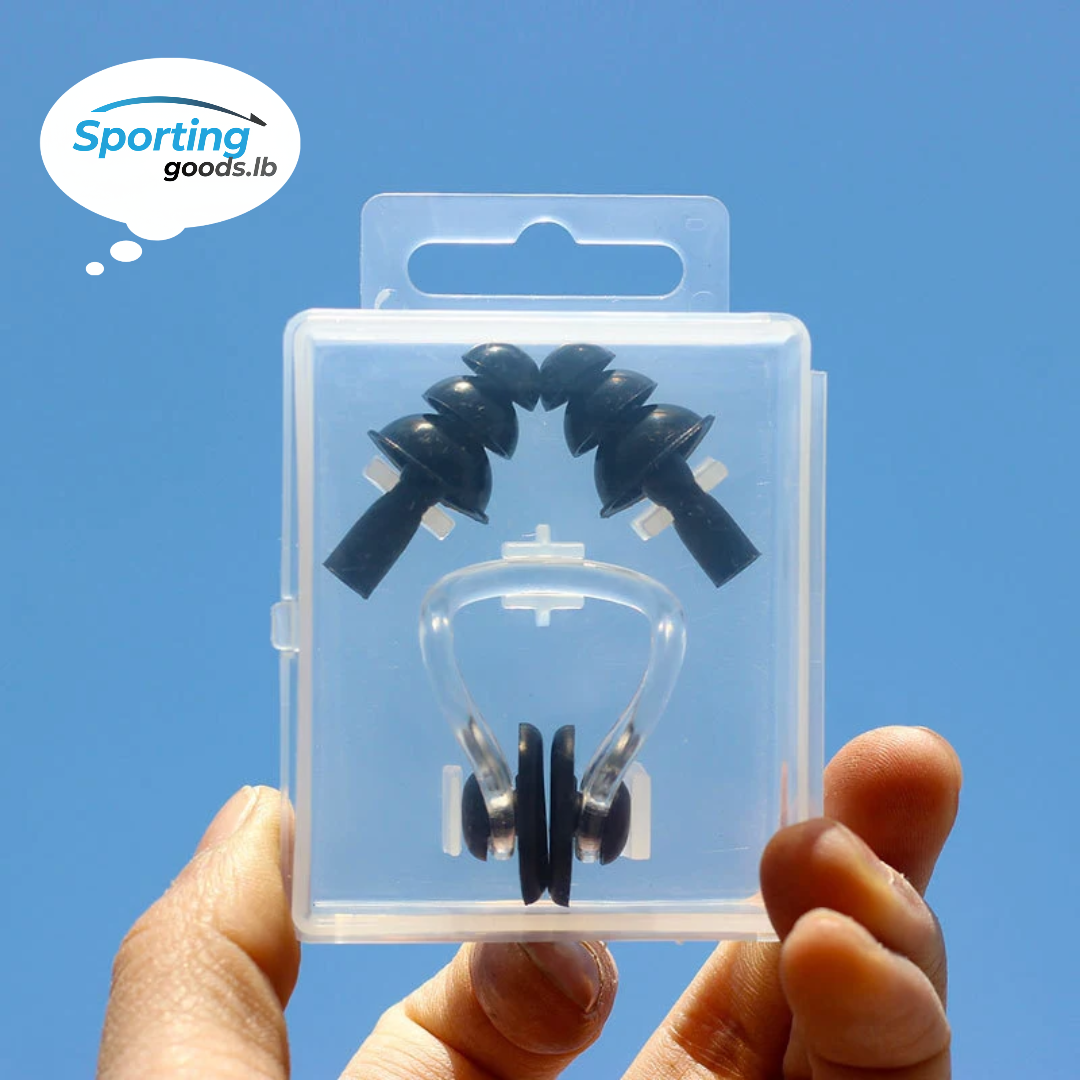 Swimming Ear Plugs and Nose Clip Set