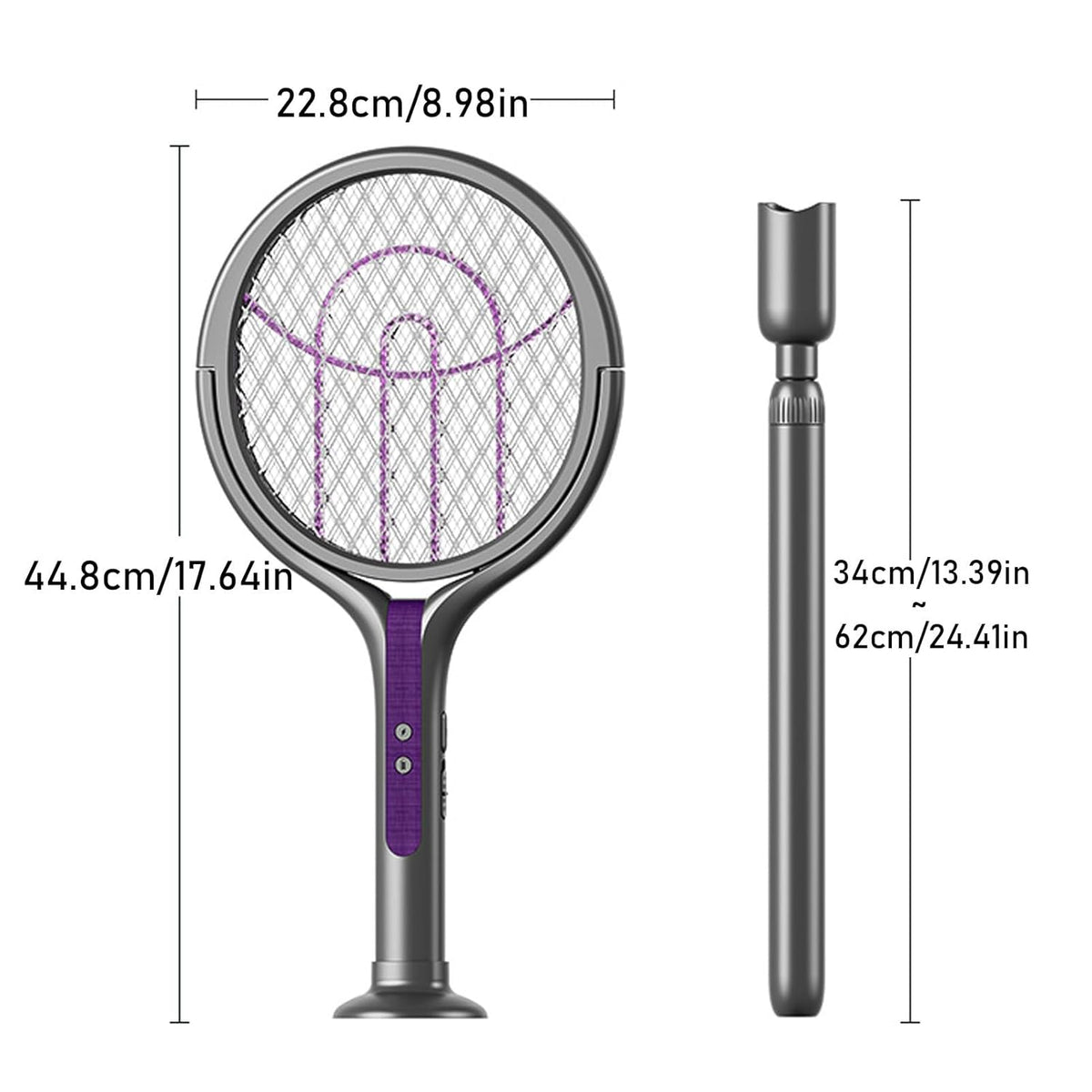 Electric Fly Swatter - 2800V Electric Fly Catcher Racket,USB