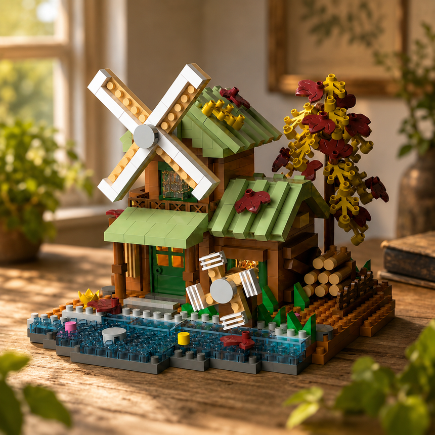 Forest Log Cabin Building Blocks collection | 8+