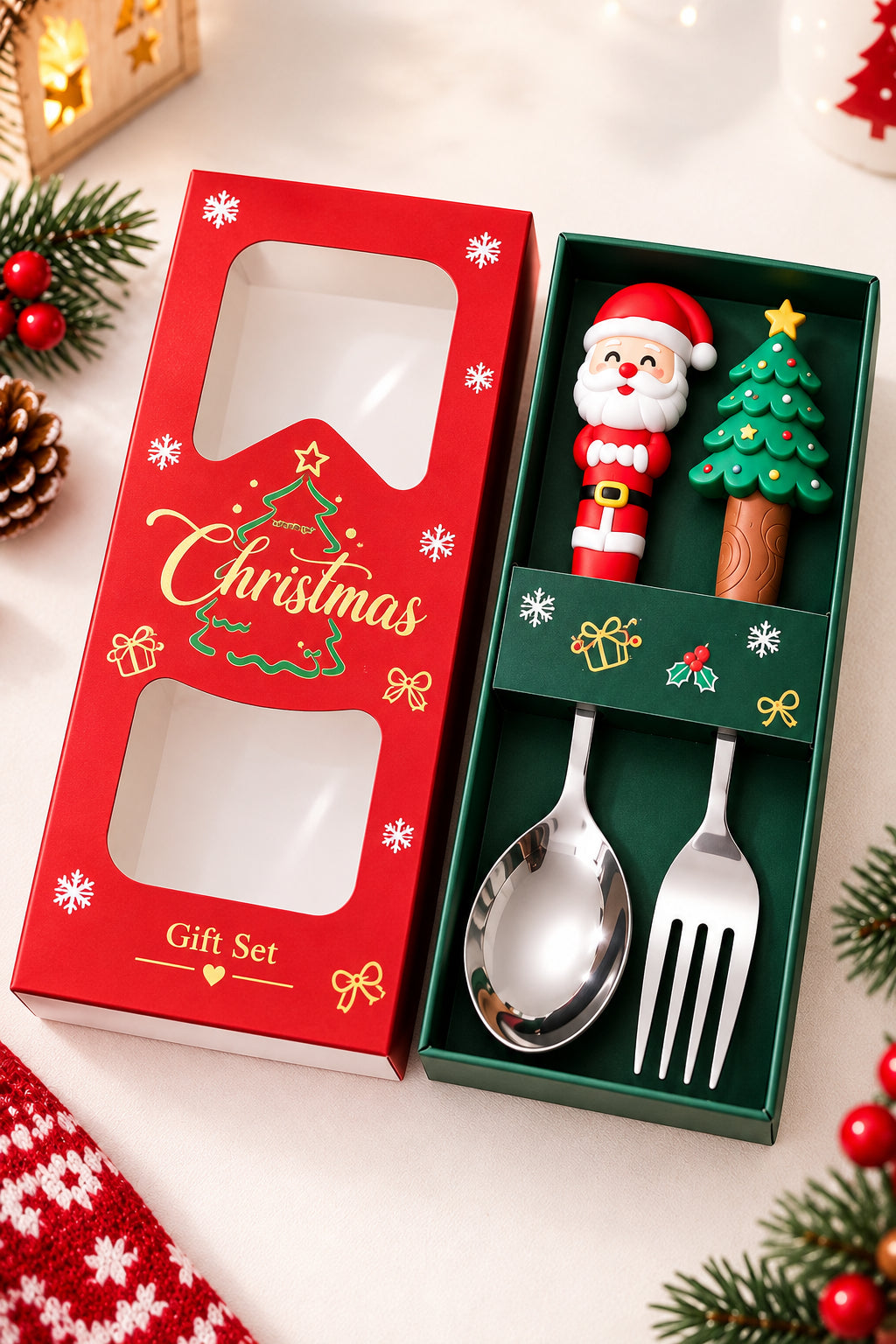 Christmas Big Cutlery Set of 2