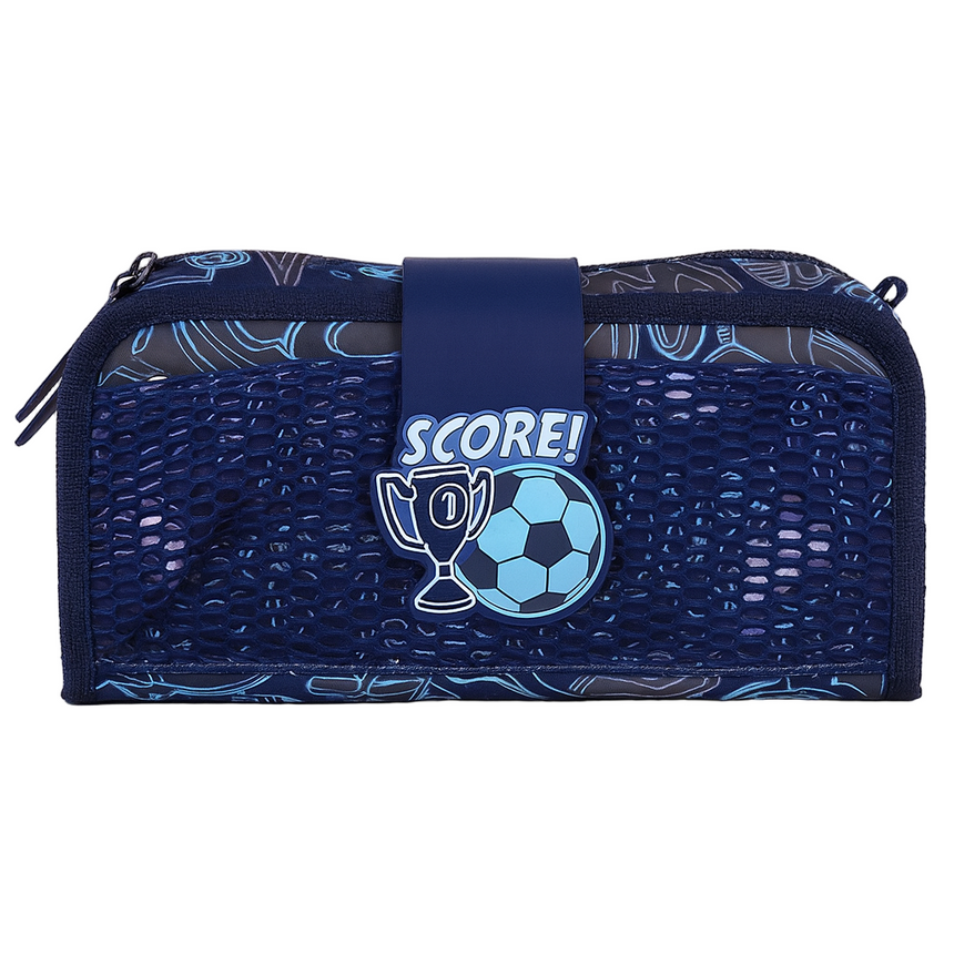 Smiggle Assistant Pencil Case Blue Football
