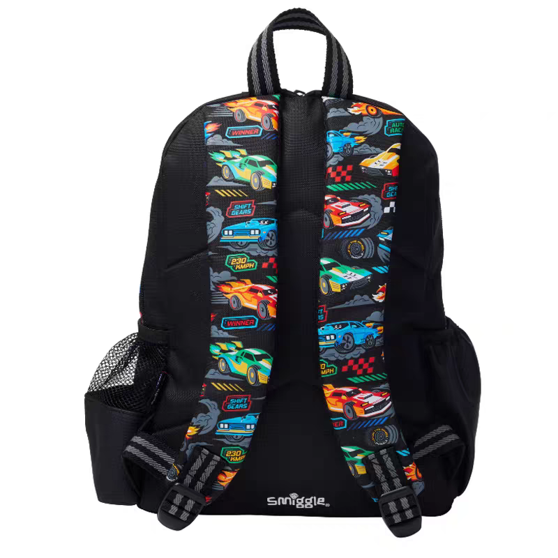 Smiggle Backpack Car Racing 38cm