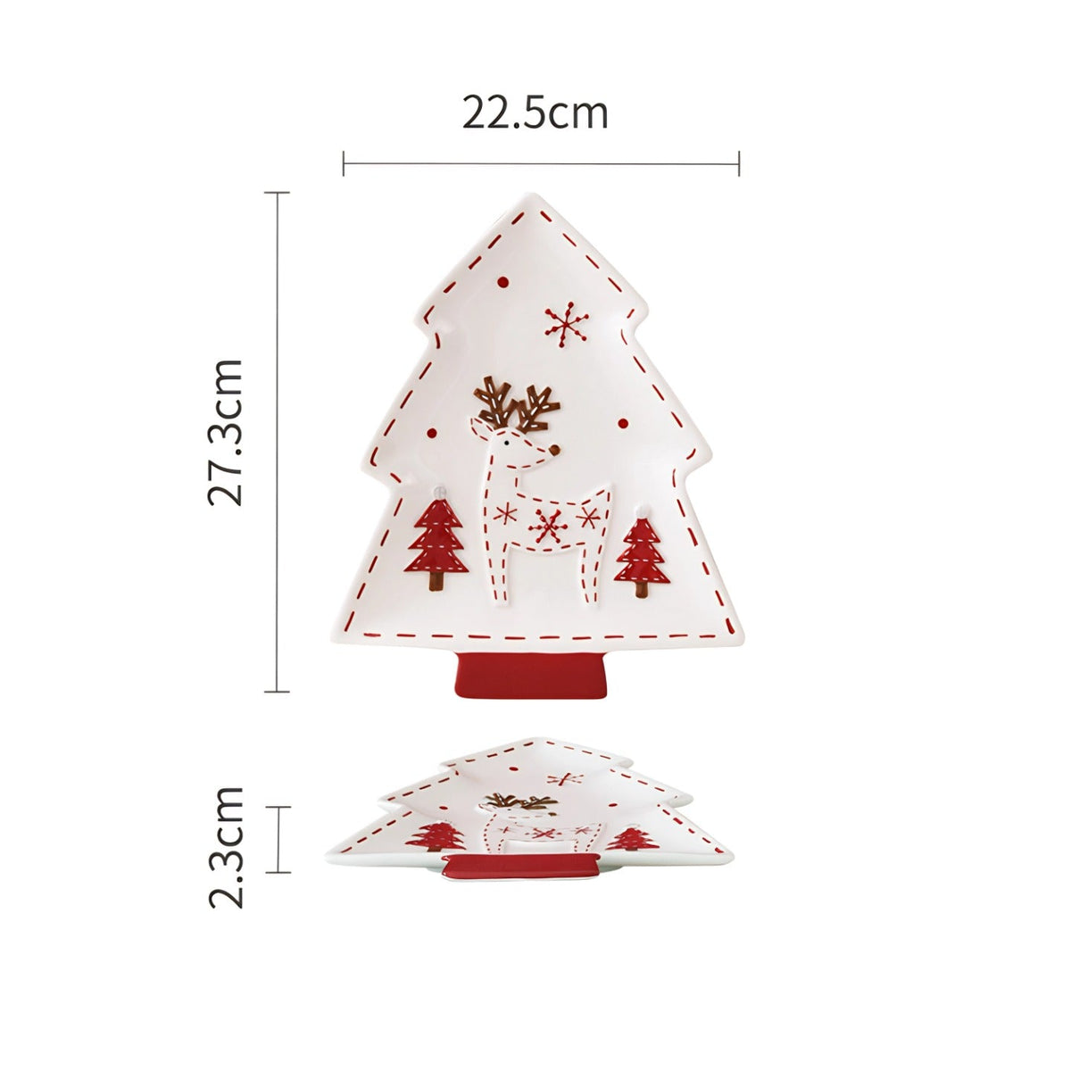 Christmas Ceramic Tree Plates