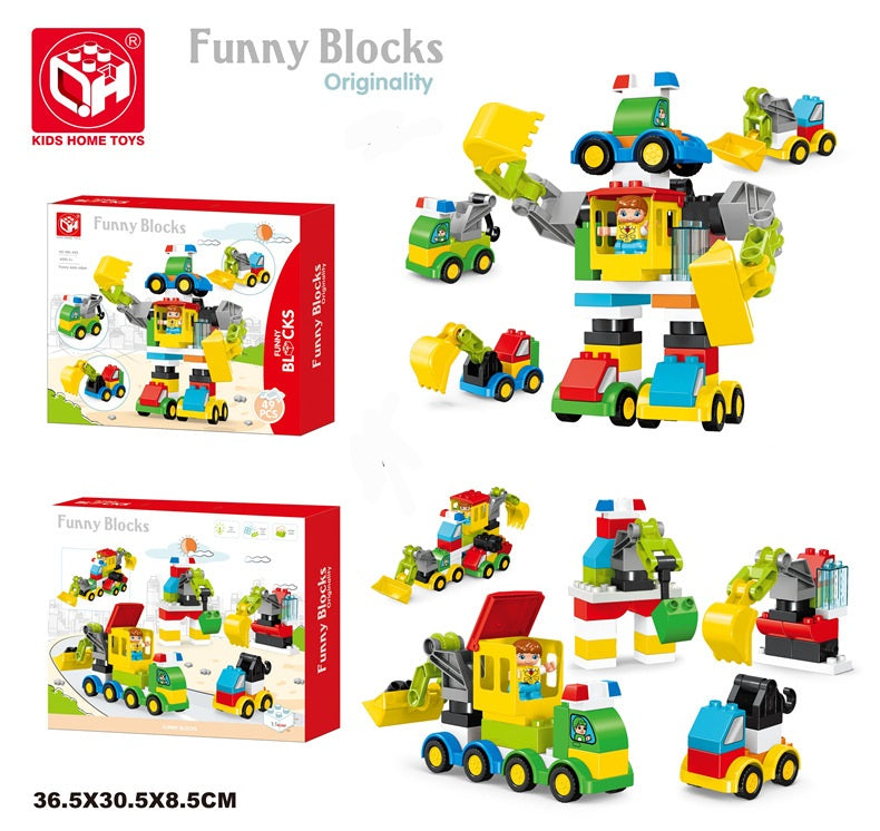 Funny Blocks Auto Robot Building Set - 49 Pieces