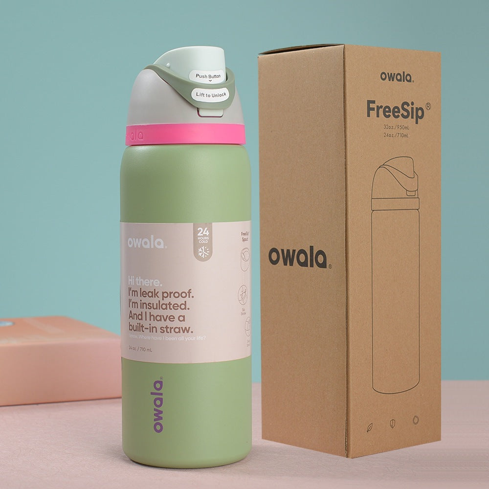Owala Bottle Stainless Steel Free Sip Avocado 710-950ml