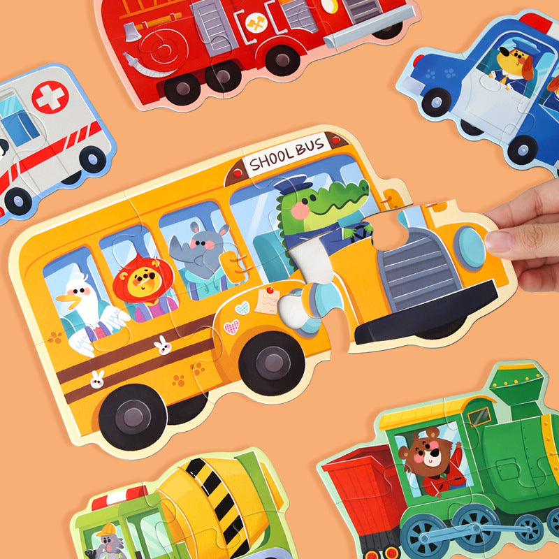 Level Up! 6-in-1 Progressive Puzzle Set for Kids 3+ – Multiple Designs