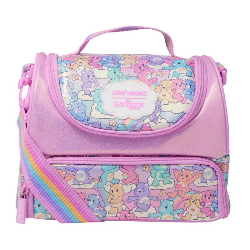 Smiggle Lunch Bag Care Bear Shoulder Strap 26.5x18.5x17.5cm