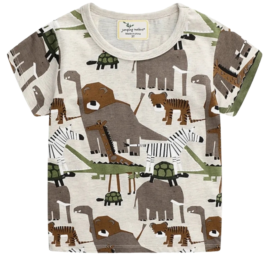 Boys’ Cotton Animal T-Shirt | 3Y
