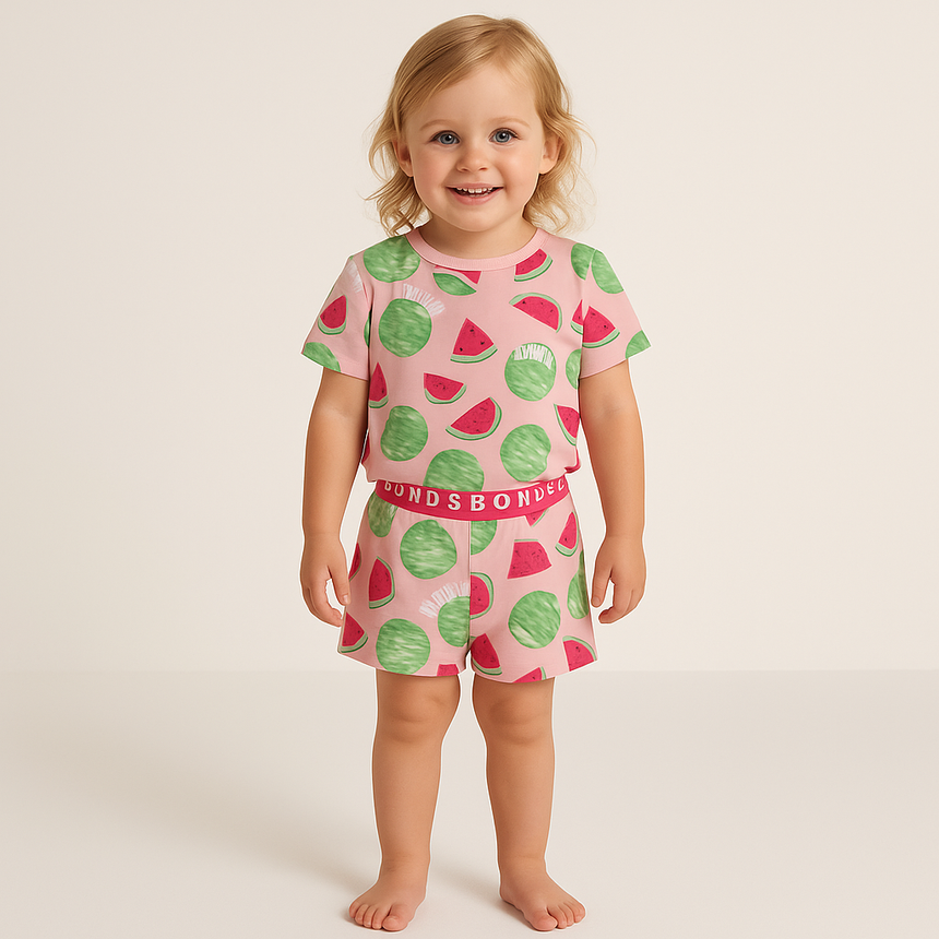 Kids’ Cotton Watermelon BOND Pajama Set | 3Y