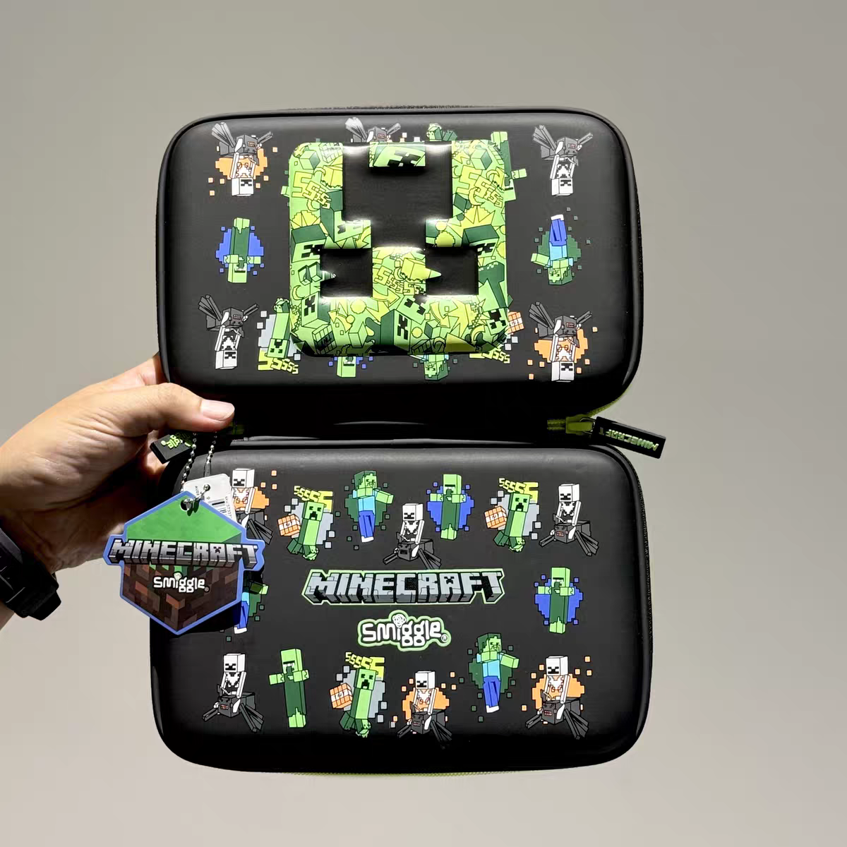 Smiggle Hardtop Minecraft Pencil Case 8.5 Inch