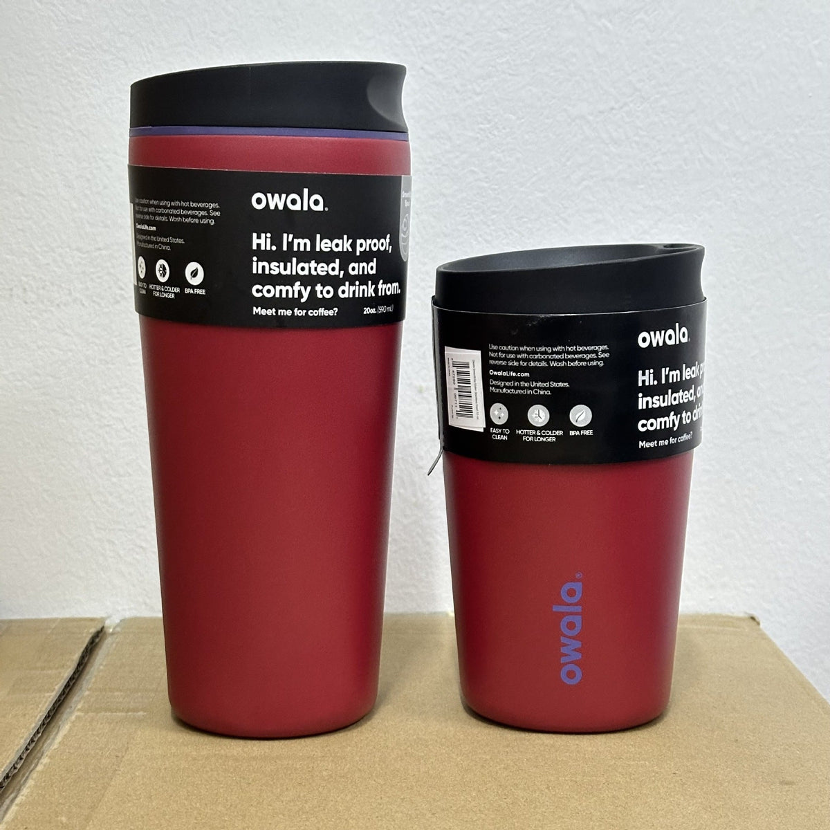 Owala SmoothSip - Free Sip - Leak Proof - Stainless Steel - Bottles - 350 mL-590 mL