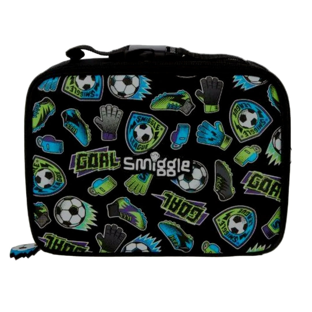 Smiggle Lunch Bag Attach - Football | 25.5x19.5x8cm