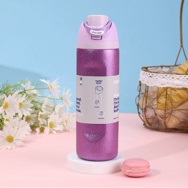 Owala Bottle Stainless Steel Free Sip Leak-proof Purple Shine 710-950 mL